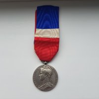 Френски сребърен медал, снимка 5 - Антикварни и старинни предмети - 30752461