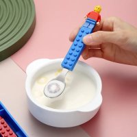 Детски прибори тип Lego, снимка 2 - Прибори, съдове, шишета и биберони - 42183309