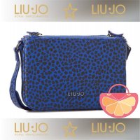 LIU JO 🍊 Дамска чанта с животински мотиви в синьо 22x16x5 cм нова с етикети, снимка 12 - Чанти - 15019808
