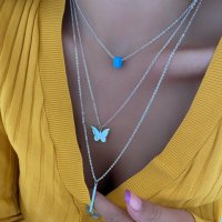 Butterfly necklace, снимка 1 - Колиета, медальони, синджири - 38262487