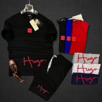 Hugo Boss мъжки летен екип висок клас реплика, снимка 1 - Спортни дрехи, екипи - 36898951