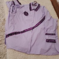 Много красива лилава риза голям размер, снимка 2 - Ризи - 37119117