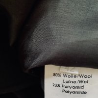 Дълго черно модерно палто,80% вълна, снимка 9 - Палта, манта - 35519840