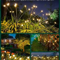 Градински светлини-нови модернизирани,соларни светлини на открито, водоустойчиви,10 бр., снимка 5 - Соларни лампи - 42375791