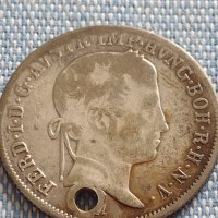 Сребърна монета 20 кройцера 1848г. Фердинанд първи Австрия 14973, снимка 1 - Нумизматика и бонистика - 42915390