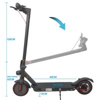 НОВА с гаранция! Електрическа тротинетка скутер E9D 350W до 120 кг, снимка 3 - Други спортове - 42643144