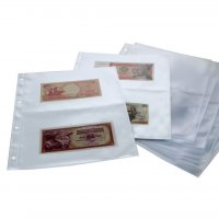 SAFE 5479 - прозрачни листи за 2 банкноти 215х145 мм /15 бр /, снимка 2 - Нумизматика и бонистика - 37906970