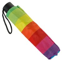 Чадър за дъжд Ръчен Многоцветен Rainbow 24см, снимка 4 - Други - 42877693