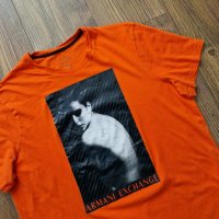 Страхотна мъжка тениска ARMANI , лека  забележка ,  размер XL , снимка 3 - Тениски - 40353673