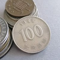 Монета - Южна Корея - 100 вона | 1988г., снимка 1 - Нумизматика и бонистика - 42138075