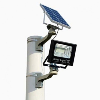 Градински соларен LED комплект Solar Flood Lamp T-400W, Соларен панел,, снимка 2 - Соларни лампи - 44602364
