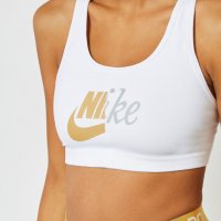  Nike SWOOSH MTLC FUTURA BRA - страхотно дамско бюстие КАТО НОВО, снимка 2 - Корсети, бюстиета, топове - 33901958