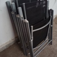 сгъваеми столове, шезлонг алуминиеви , снимка 2 - Къмпинг мебели - 42852042