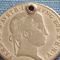Сребърна монета 20 кройцера 1845г. Виена Фердинанд първи Австрия 26757, снимка 2 - Нумизматика и бонистика - 42887224