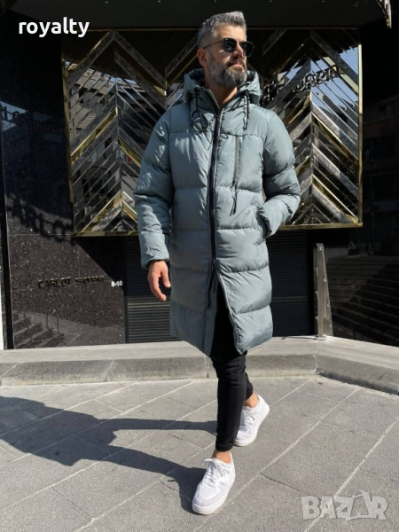 Мъжко Зимно Дълго Яке , снимка 1