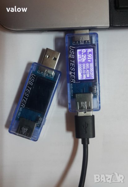 USB тестер ( волтметър , амперметър ) за проверка на зарядни устройства и USB портове, снимка 1