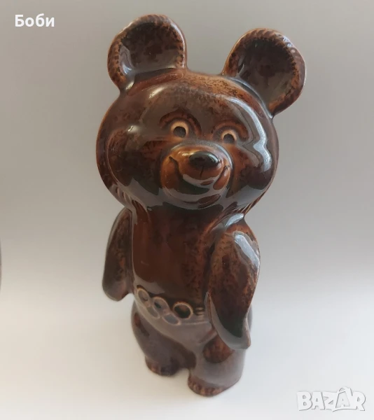 Порцеланова Фигура Миша 15см Олимпиада Москва 1980, снимка 1