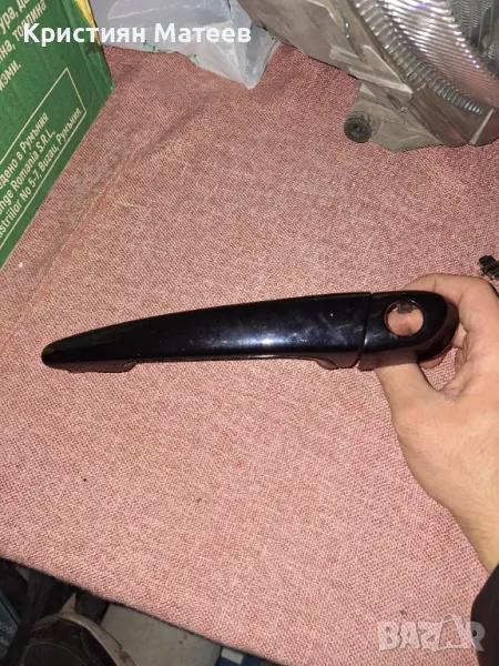 Лява външна дръжка + капачка на ключалка BMW e46 купе, снимка 1