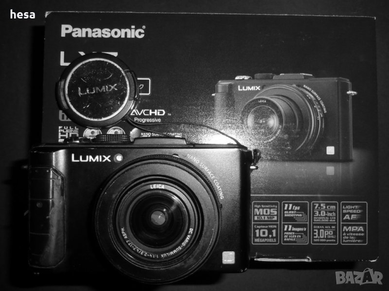 фотопарат Panasonic Lumix LX7 с дефектна оптика, снимка 1