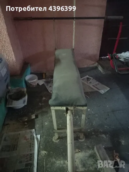 стара лежанка и самоделен лост, снимка 1