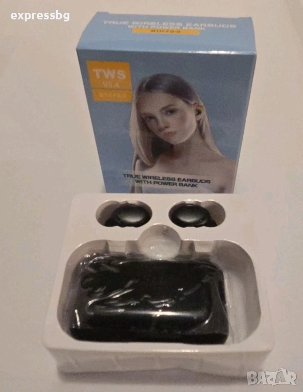 TWS BTH-F9-5 – Безжични слушалки с Power Bank кейс – НОВИ, снимка 1