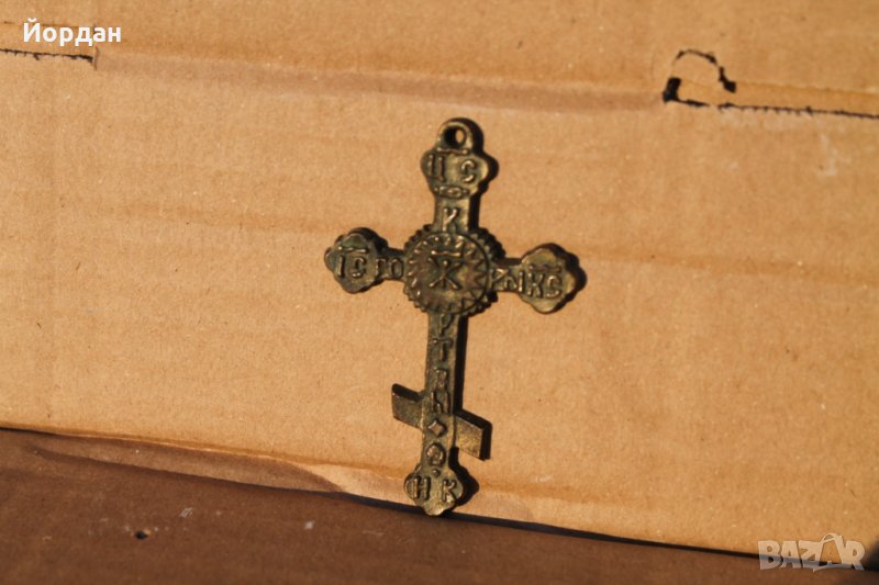Стар бронзов кръст , снимка 1