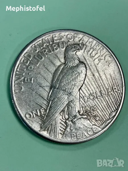 1 долар 1925 г, САЩ / Peace Dollar - сребърна монета, снимка 1