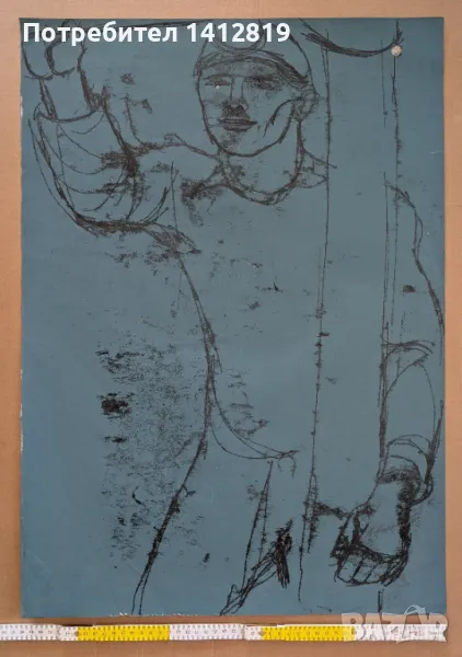 Мария Недкова (1925–2012)  рисунки / социалистически реализъм, снимка 1