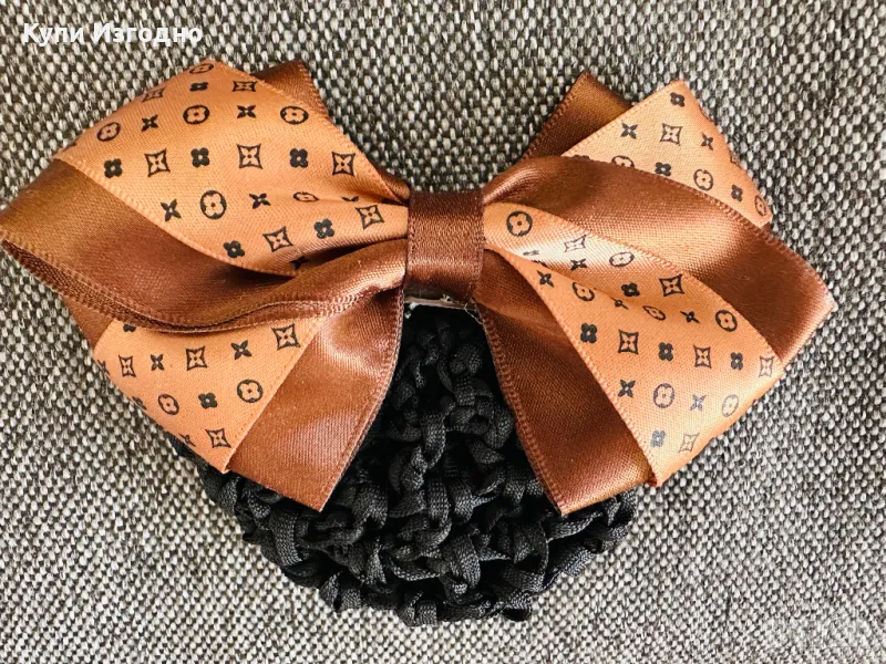 Luis Vuitton аксесоар за коса + мини скрънч + мини шноли Miu miu, снимка 1