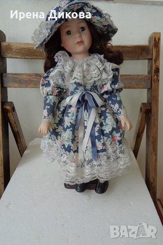 Продавам порцеланова колекционерска кукла -ELIZABETH-А, снимка 1
