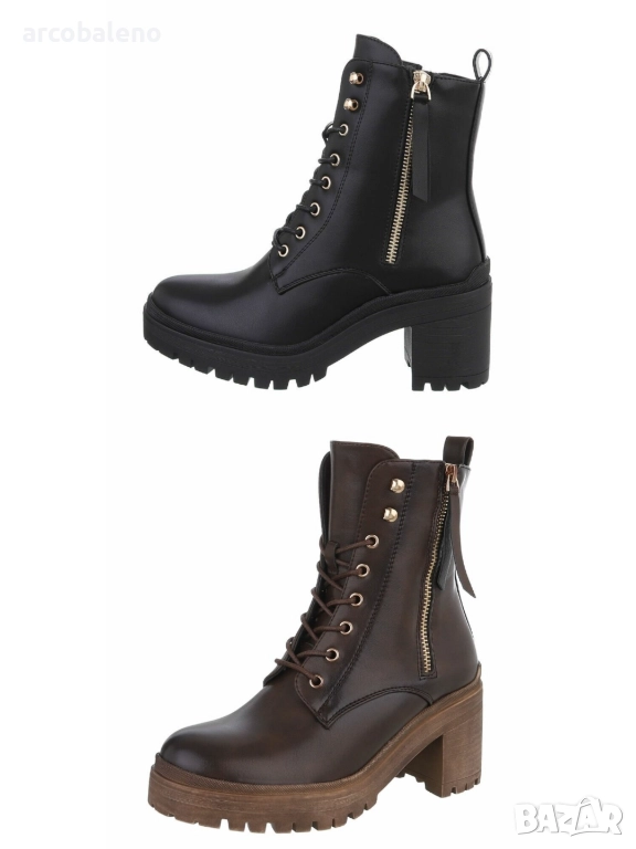 Дамски боти на висок ток, 2цвята , снимка 1
