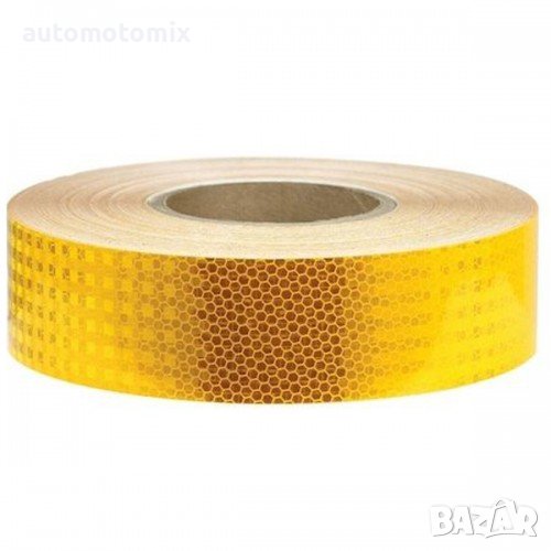 СВЕТЛООТРАЗИТЕЛНО ТИКСО ТИП ПЧЕЛА-ЖЪЛТ 25м., снимка 1