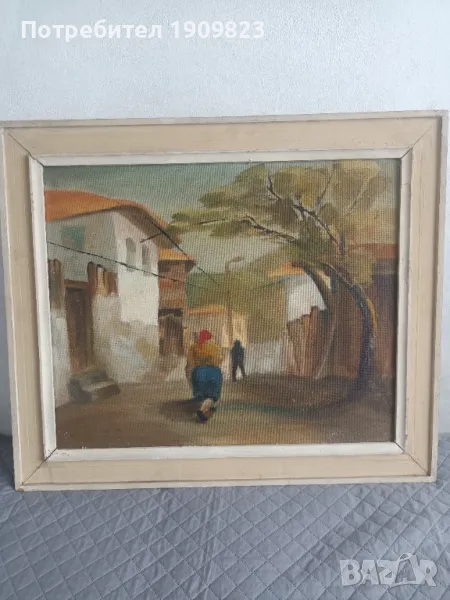 Стара маслена картина , снимка 1