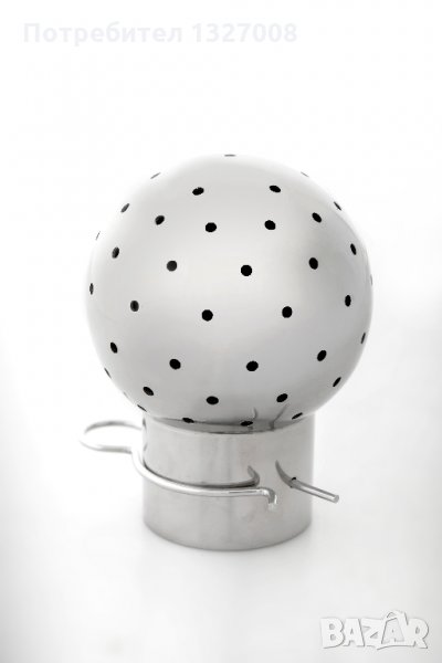 Перфорирана миеща сфера, неръждаема, снимка 1