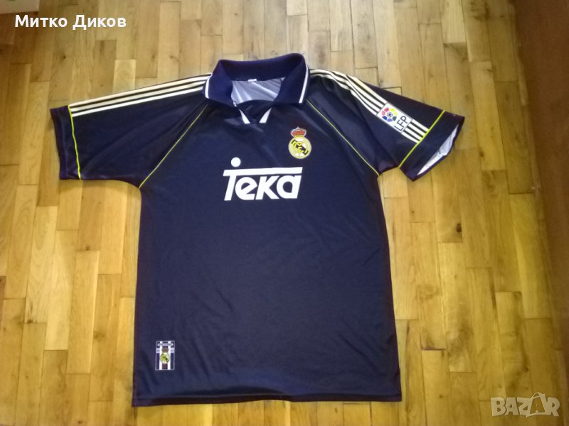 Футболна тениска на фен клуба на Реал Мадрид 1999г №10 Фиго размер Л, снимка 1