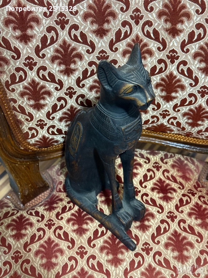 дървена египетска статуетка, снимка 1