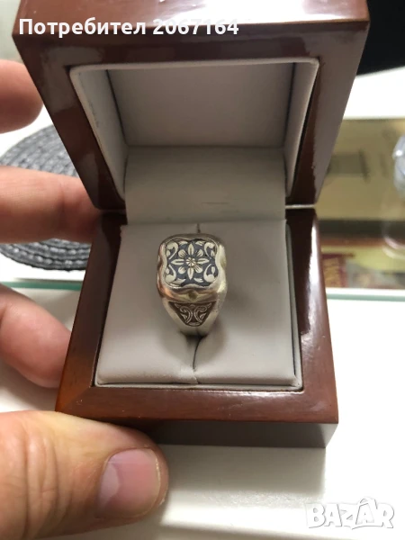 СССР сребърен пръстен Кубачи, снимка 1