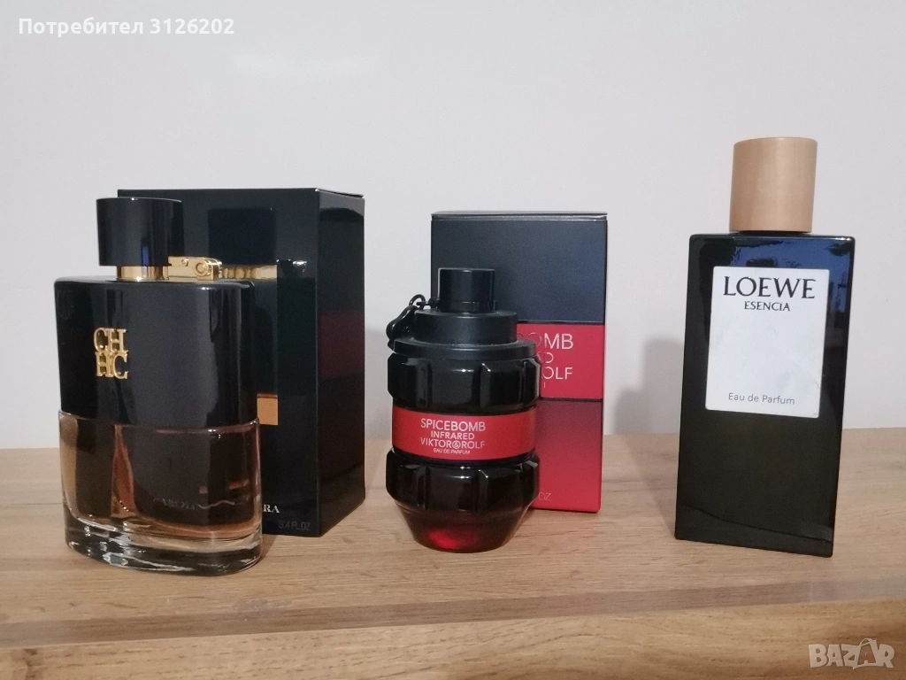 Мъжки и унисекс парфюми Carolina Herrera, Viktor & Rolf, Loewe, снимка 1