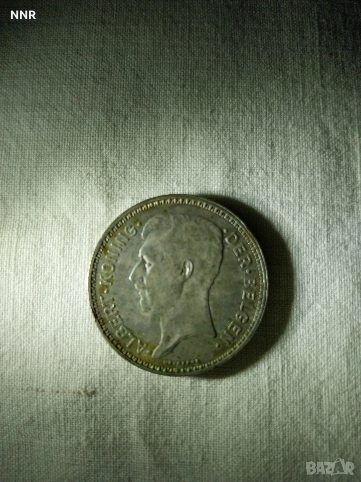 Albert Koning Der Belgen 20 франка сребърна монета, снимка 1