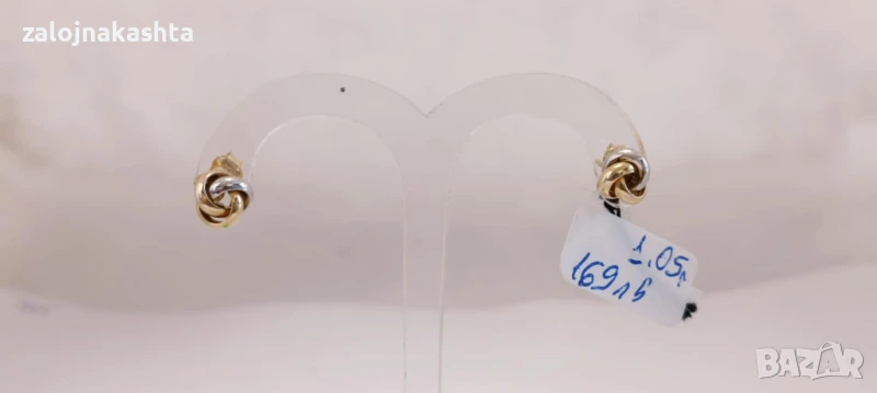 Нови Златни обеци-1,05гр/14кр, снимка 1