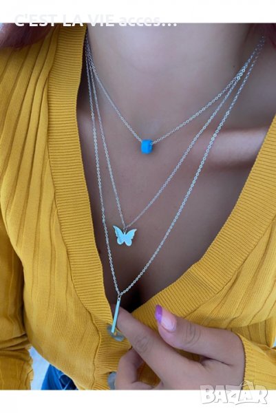 Butterfly necklace, снимка 1