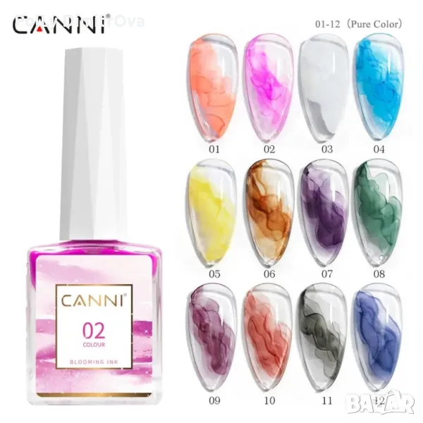 Ново ! Акварелни капки / блуминг гел CANNI- 9ml, снимка 1
