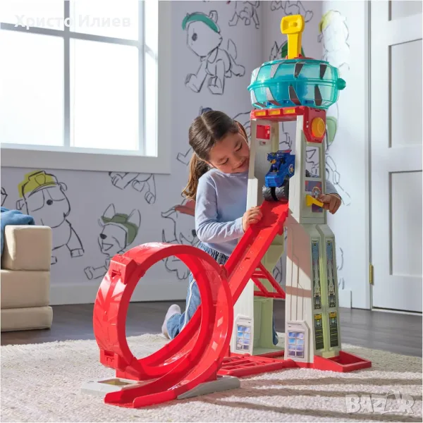 Paw Patrol Голяма кула База с лупинг светлини и звуци 106см Пес Патрул, снимка 1