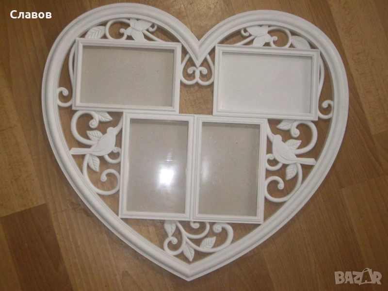 Голяма рамка за снимки сърце, за стена, снимка 1