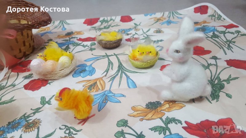 Голям красив лот за Великден + покривка, снимка 1