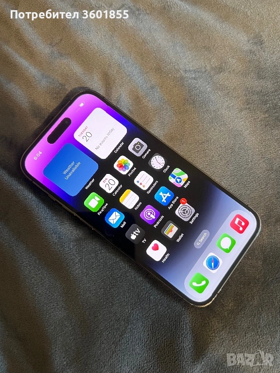 iPhone 14 PRO 128GB Deep Purple, снимка 1
