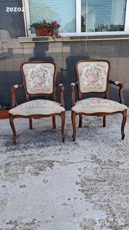 Ретро кресла орех №045, снимка 1