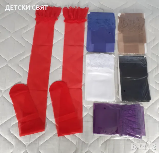 Еротични цветни  дамски чорапи , снимка 1