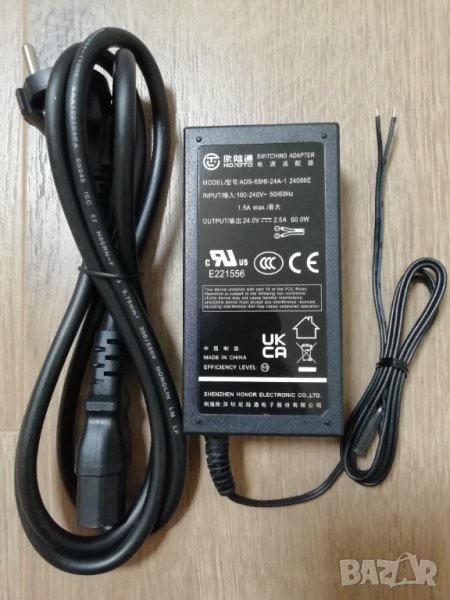 Захранващ блок 24V 2.5A 60W ADS-65HI-24A-1, снимка 1