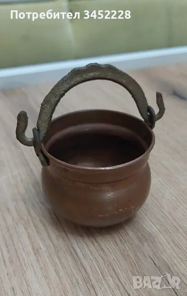 бакърче медно малко за ценители , снимка 1